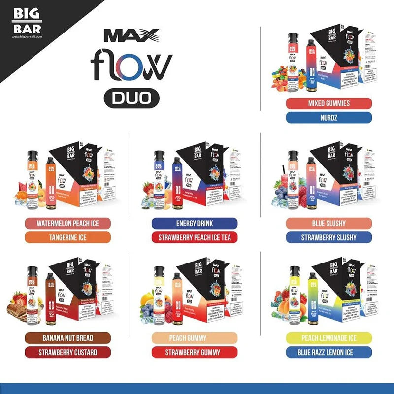 Big Bar Max Flow Duo | 4000 Puffs |  WARNING: See Discrepion